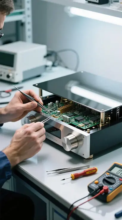 Riparazione amplificatore Riparazione amplificatori hi-fi stereo e compatti stereo